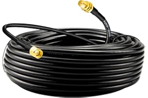 Boobrie 65.5ft Upgraded SMA Cable BMR200 SMA Male to SMA Female Connector RF Coaxial Cable SMA WiFi Extension Cable Low-Loss for 3G 4G LTE Router WiFi Antenna ADS-B GPS