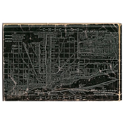 Oliver Gal "Chicago Railroad" Canvas Art, 60" x 40"
