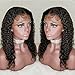 Curly Full Lace Human Hair Wigs with Baby Hair 8A Brazilian Virgin Remy Hair Lace Front Wig for Black Women(10 inch with 130 density,Full Lace Wig)