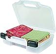 ArtBin 12-Inch Quick View Deep Base Carrying Case- Clear Storage Container, 6977AB