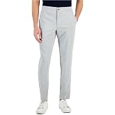 Alfani Men's Modern Fit Heathered Knit Suit Dress Pants Light Grey 38 x 32