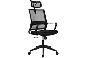 TREHOME Ergonomic Office Chair - High Back Mesh Desk Chair with Lumbar Support - Adjustable Computer Chair for Home Office - 