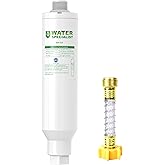 Waterspecialist Garden Hose Water Filter with Hose Protector, Compatible with Mist Cooling System, Reduces Chlorine, Bad Taste and Odor for Gardening and Pets.