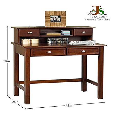 Js Home Decor Sheesham Wood Writing Study Table for Home, 42x24x38-inch (Brown)