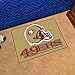 FANMATS 5836 San Francisco 49ers Starter Mat Accent Rug - 19in. x 30in. | Sports Fan Home Decor Rug and Tailgating Mat - 49ers Helmet Logo, Red