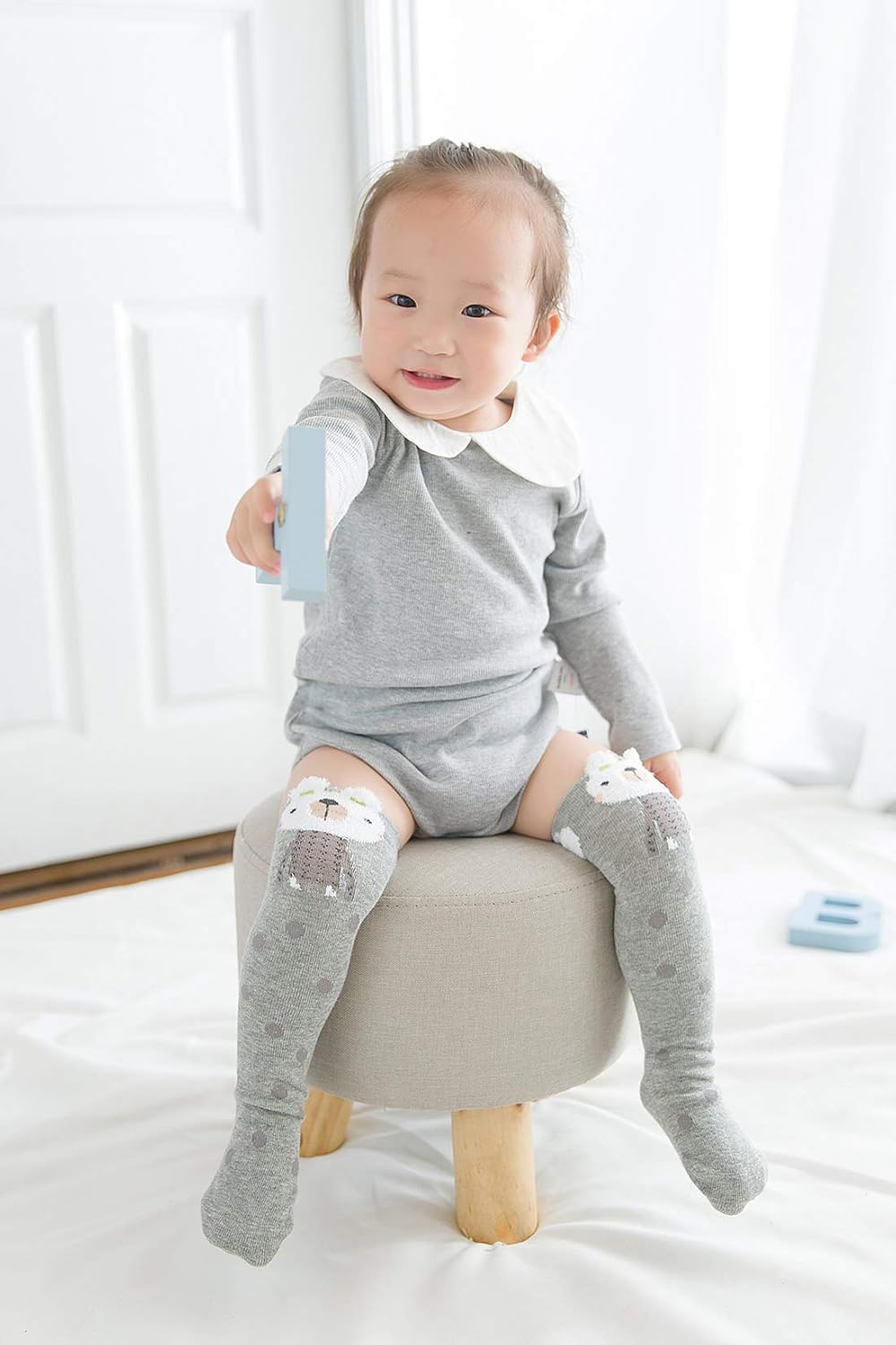 Happy Cherry 6 Paires Genouillere Chaussettes Hautes Bebe Enfant Fille Garcon Chaussettes De Tube En Coton Chaussettes Jambiere A Motif Mignon Chaud Antiderapantes 1 10 Ans Bebe Bebe Fille 0 24m Zwembaddebeemd Nl