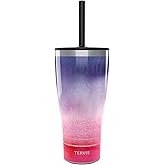 Tervis Traveler Yao Cheng At Dusk Triple Walled Insulated Tumbler Travel Cup Keeps Drinks Cold & Hot, 30oz - with Straw Lid, Stainless Steel