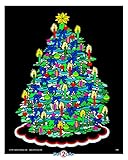 Christmas Tree - Fuzzy Velvet Detailed Coloring Poster 16x20