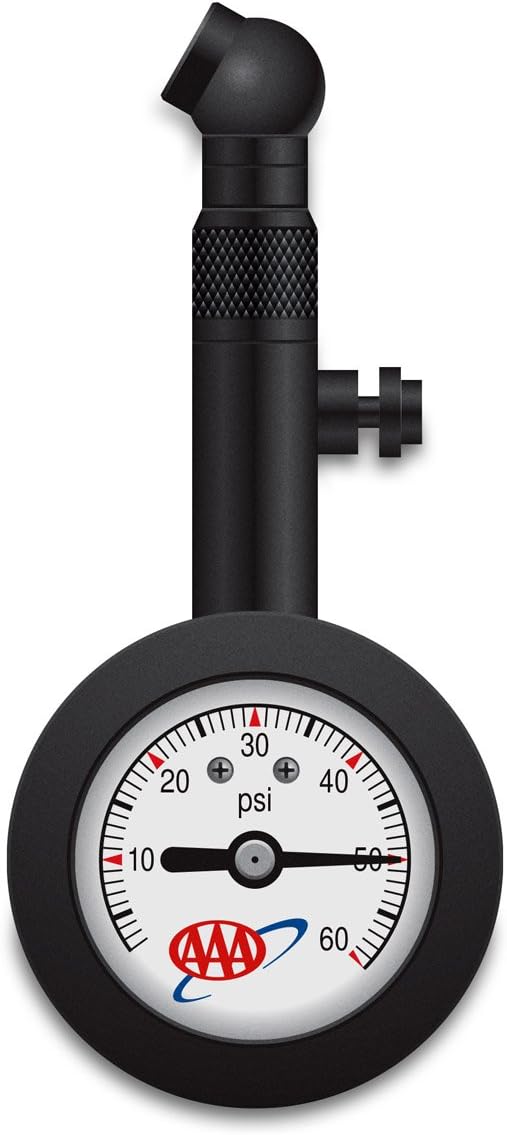 Lifeline 4357AAA Black AAA High Pressure Analog Tire Gauge