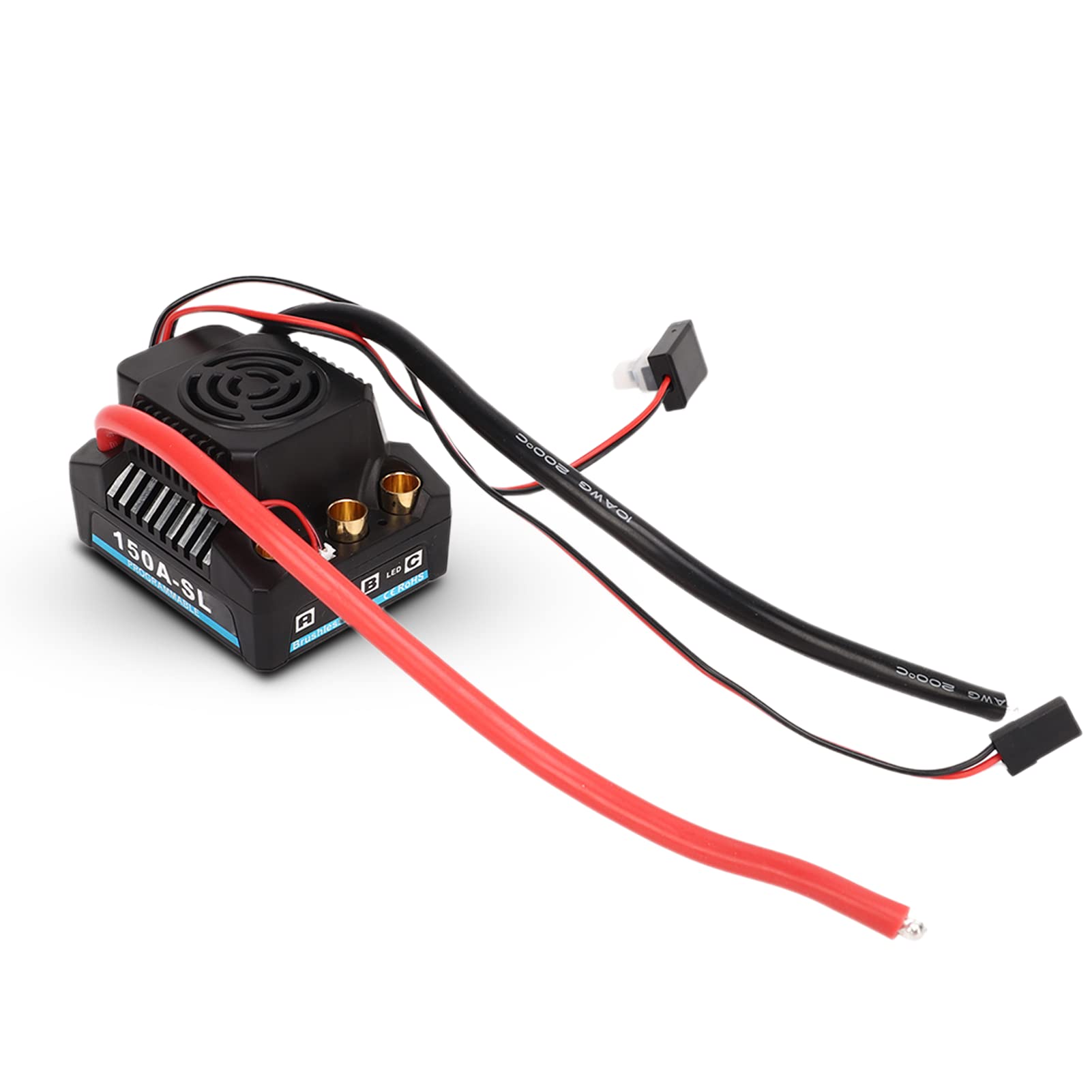 Elprico Car Brushless ESC, 150A Waterproof Dustproof Multiple Protection RC Speed Controller, Brushless Motor and esc Controller for 1/8 RC Car
