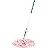 Wonder Mop with Microfiber Fibers Green Steel Handle.