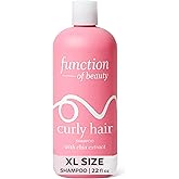 Function of Beauty Curly Hair Shampoo, XL - Sulfate-Free Shampoo helps Define& Shape Curls - Curl Defining, detantling & smoothing with Chia Extract - Dry & Dull Hair Care Products