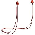 Flare Calmer Kids Secure – Ear Plugs Alternative – Reduce Annoying Noises Without Blocking Sound – Soft Reusable Flexible Silicone with Built-in Lanyard – Red