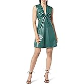 The Drop Women's Magdalena Vegan Leather Cutout Mini Dress