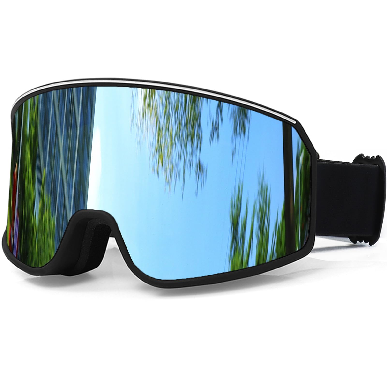 SPOSUNE Ski Goggles Over Glasses with Dual lens | Anti-fog Anti-UV Snow Goggles for Men Women Youth Skiing Snowmobile…