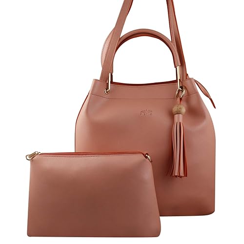 Nevis Women Fashion Leatherite Stylish Top Handle Shoulder Party Hobo Bags 2 Pcs/Set