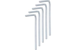 HARFINGTON 5pcs Hex Key Wrench 2.5mm L-Shape Hexagon Metric Wrenches Chrome Vanadium Steel Repairing Tool for Home Repair
