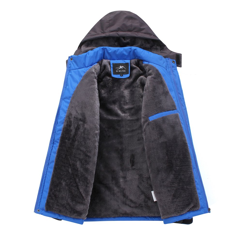 Ski Jacket Waterproof Windproof Fleece Jacket Mountain Jacket Sportswear For Men /Women Outdoors (S, Blue)
