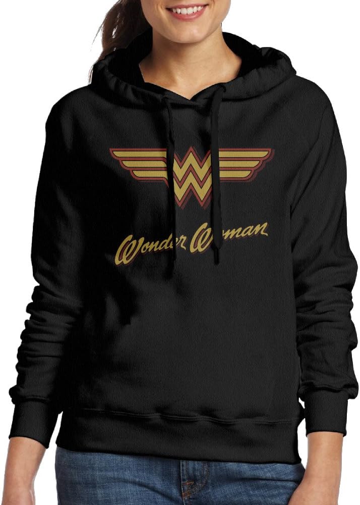 LOVEGIFTTO LADY Womens Wonder Woman Symbol Hoodie Sweatshirts
