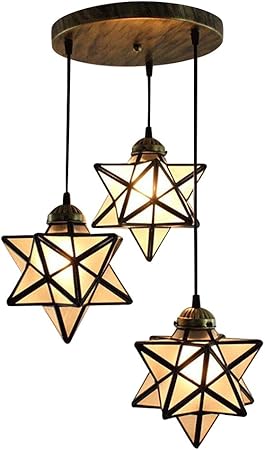 Haixiang Scrub Frosted Glass Moravian Star Pendant Lamp Ceiling