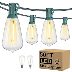 Brightever 50FT Outdoor String Lights