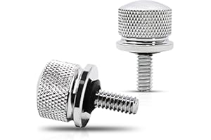 FOVPLUE Quick-Release Fender Seat Hardware Kit,1/4″-20 Thread Seat Bolt/Screw for Harley Softail, FLT Touring Road Glide Road King Street Glide Electra Glide, Sportster XL 883 1200, Dyna,Chrome