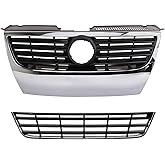 TRQ Grille VW1036135 VW1200147 Compatible with 2006-2010 Volkswagen Passat