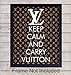 Fashion Couture Unframed Wall Art Print - Makes a Great Gift for Fashion Lovers and Designers - Chic Home Decor - Ready to Frame (8x10) Vintage Photo - Keep Calm and Carry Vuitton