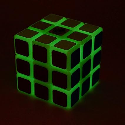 Vibgyor Vibes Latest Smooth 3X3X3 Glow in Dark Magic Rubik Cube Puzzle Toy for Kids and Adults
