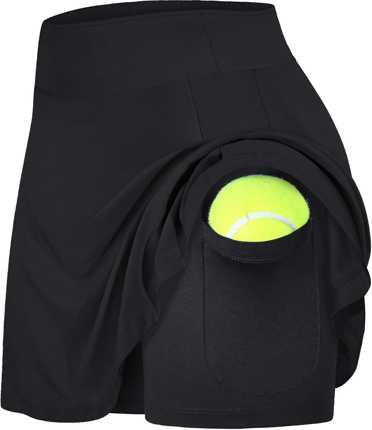 Fulbelle Womens Athletic Tennis Skirts Elastic Golf Skorts with Pockets: Clothing