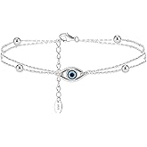 925 Sterling Silver Evil Eye Bracelets Infinity Adjustable Bracelet for Women Mother Wife Girlfriend Jewelry Gift