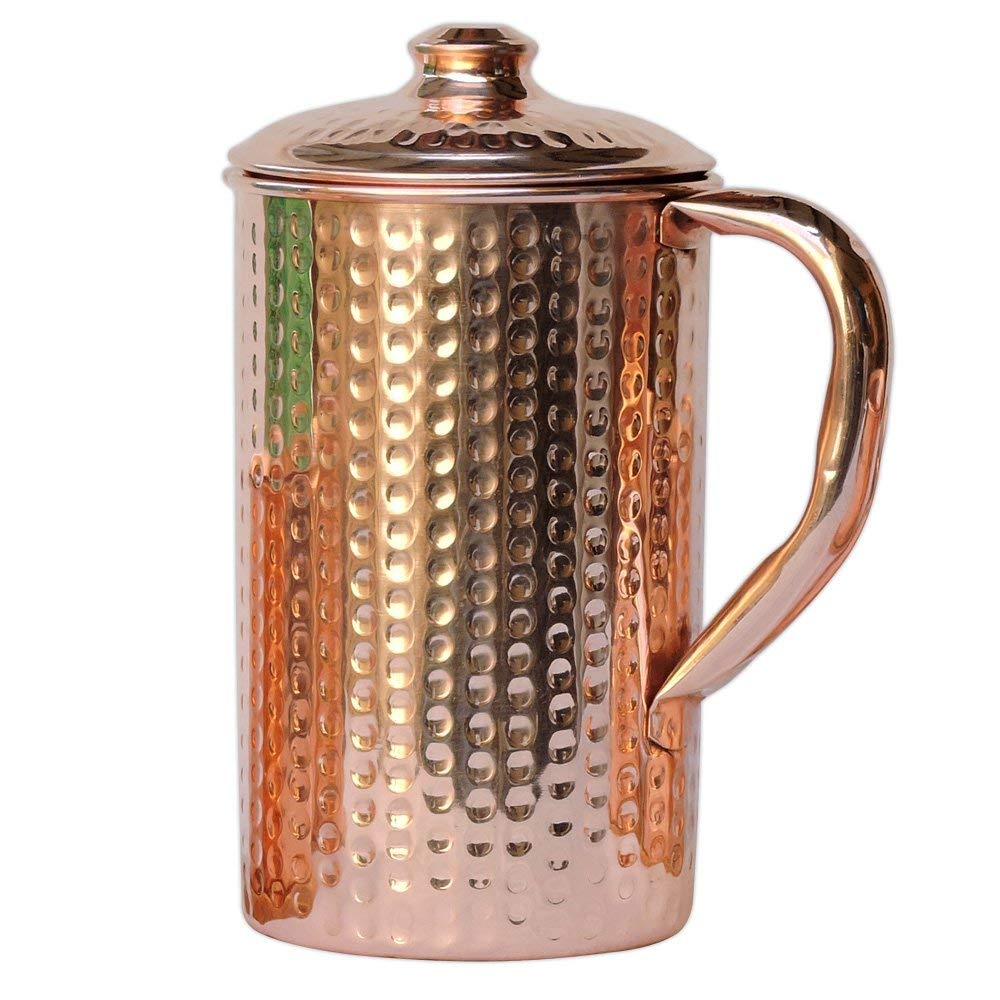 Copper Hammered Water Jug | Copper Pitcher for Ayurveda Health Benefit