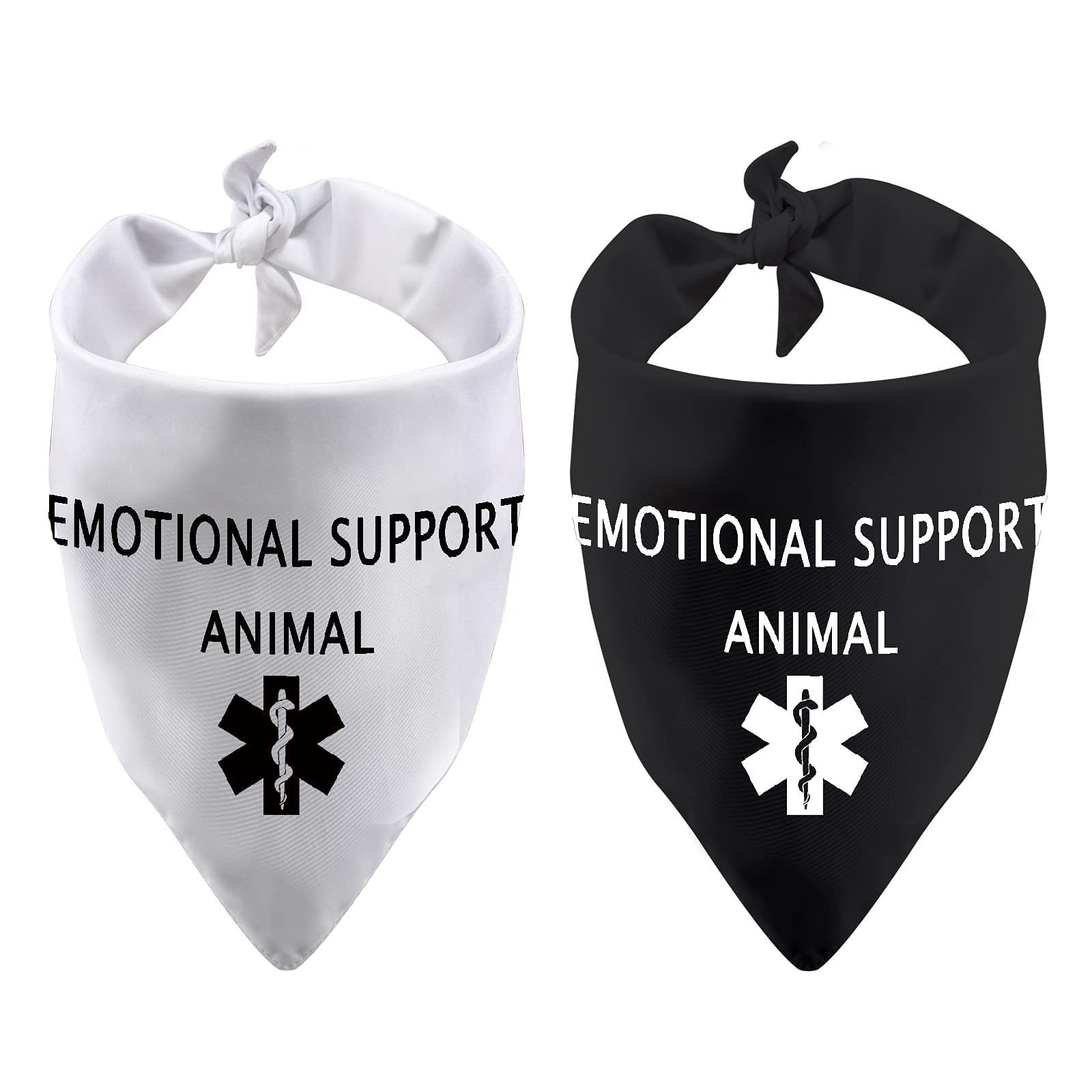 LEVLO Emotional Support Animal Dog Bandana (Emotional Support Animal)
