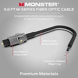 Monster M-Series 1000 Fiber Optical Audio Toslink