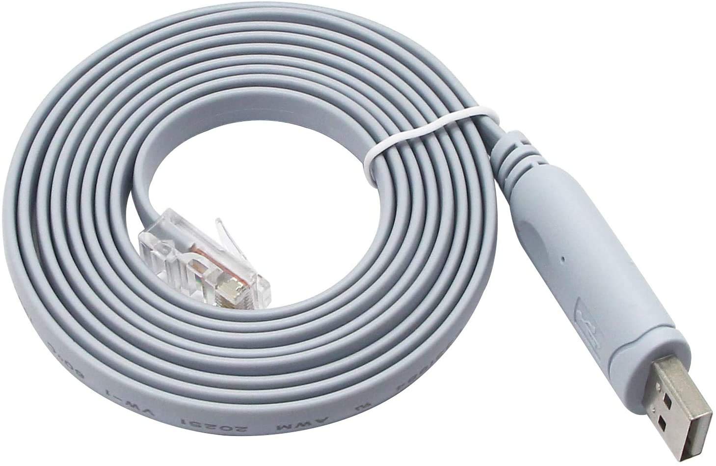 QiCheng&LYS Rj45 Cisco Console Usb Console Cable with FTDI Chip,USB to RJ45 Console Cable for Routers/Windows 7,8 /Switches (USB 1.8m) — image 1