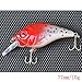 docooler 4Pcs 77mm/10g Crank Fishing Lure Hard Bait with Hooks Metal Ball Tackle