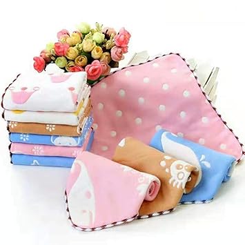 Amazon ガーゼハンカチ 紐付きタオル ループ付きタオル 女の子ベビー