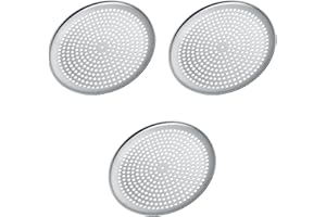 Healeved 9.84 Inch Round Pizza Pan with Perforated Baking Tray for Even Heat Distribution Easy Cleaning Energy Saving and Hou
