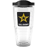 Tervis Army Seal Made in USA Double Walled Insulated Tumbler Travel Cup Keeps Drinks Cold & Hot, 24oz, Classic