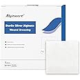 Algitocare Ag Silver Calcium Alginate Wound Dressing - 4"x4"(Pack of 5), Non-Stick Sterile Gauze Pads for Accelerating Wound Healing, High Absorbency and Soft for Wound Care Supplies