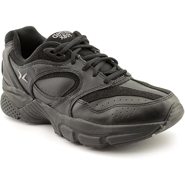 su--- 黒38 Amazon.com | Apex Women's Liv Leather Lace-Up Black Sneaker