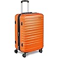 Amazon Basics 26" Hardside Medium Checked Luggage, Hardshell Suitcase With Wheels, Expandable For Up to 15% More Space, With Scratch-Resistant Surface, Four Multi-directional Wheels, Orange