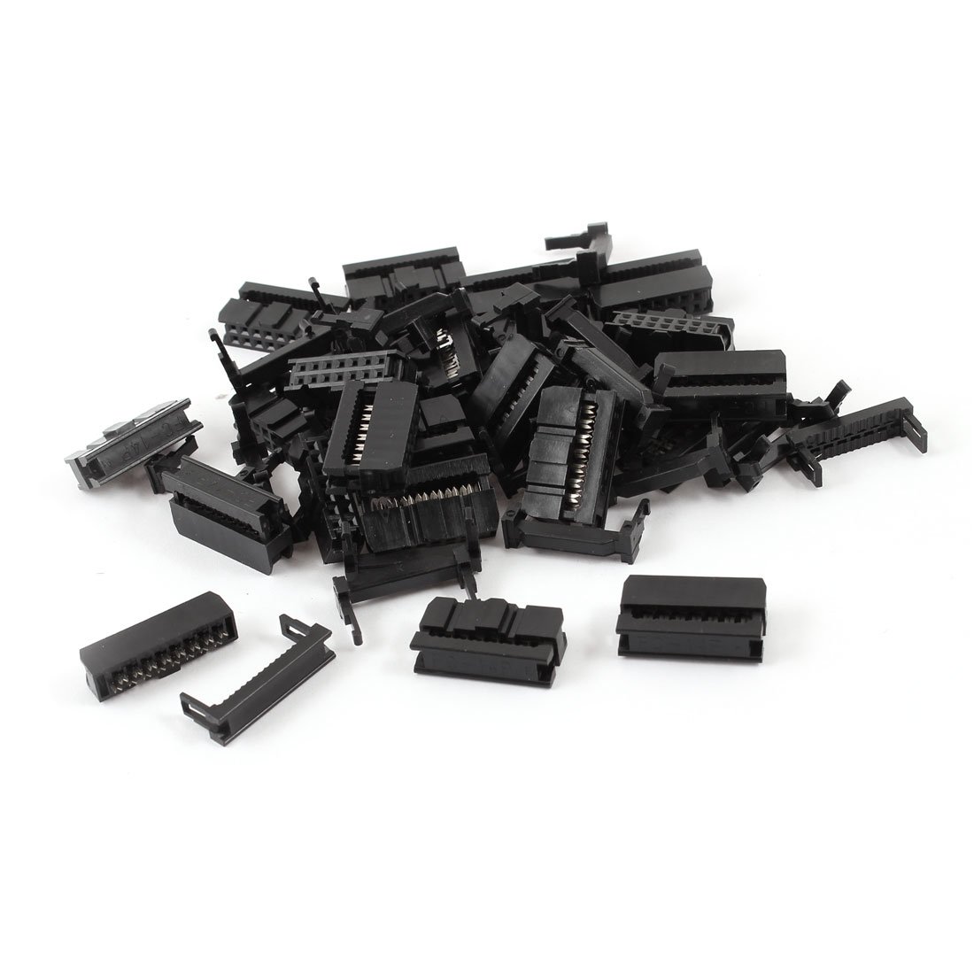 sourcing map 25 Pcs IDC Cable Connector FC-14P 14Pin Female Header 2.54mm Pitch