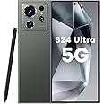 HabitualColors S24 Ultra Smartphone Unlocked Cell Phones with Built-in Pen 8+256GB Android 13 Phones 6.8" HD Screen Dual SIM 108MP+48MP Camera 6800 mAh (Green)