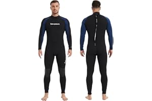 Lemorecn Men's Wetsuit 3/2mm and 5/4mm,Full Wetsuits for Men and Women,Wetsuits for Diving Snorkeling Surfing Swimming
