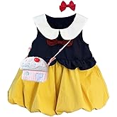 JBin Rich 3-7T Toddler Girls Dress Set-Casual Party Holiday Sleeveless Dress for Halloween,Christmas,Birthday,Daily Wear