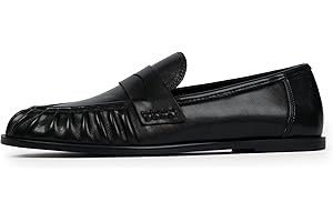 QIY Penny Loafers for Women Flats Shoes Women Dressy Comfortable Moccasins Womens Slip on Loafers Shoes Comfortable Work Flats