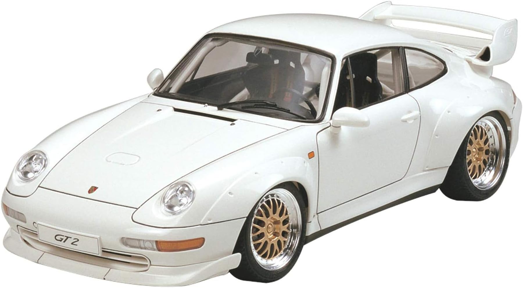 Tamiya 24247 Model Car Porsche GT2 at 1:24 Scale, White