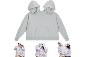 Matching Hoodies for Couples,Funny Couple Hooded Sweatshirt,Two Person Casual Oversize Hoodie,Intimate Matching Hoodie Gifts 