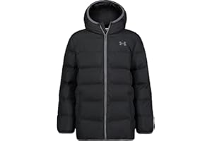 Under Armour boys Pronto Colorblock Puffer Jacket, Mid-weight, Zip Up Closure, Repels Water